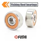Подшипник для рыболовной катушки SMR74 2RS CB ABEC7, 4*7*2,5 мм, 2 шт., из нержавеющей стали, гибридный Керамический шарикоподшипник SMR74-2OS CB SMR74RS
