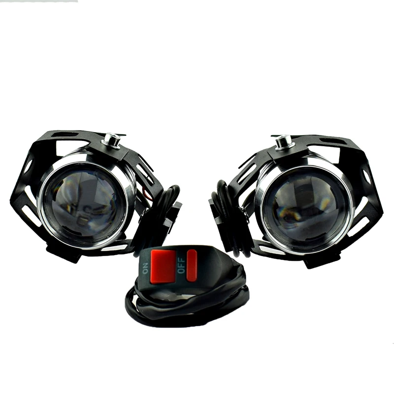 12 В 125 Вт U5 фары для мотоцикла rcycle светодиодный фонарь для работы светодиодный мото вспомогательный фары для вождения Рабочая Фара Водонепроницаемые аксессуары