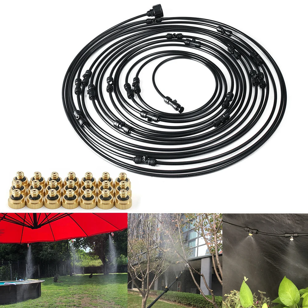 

Система тумана для полива, распылитель воды для теплиц, цветов, патио, 6 м/12 м