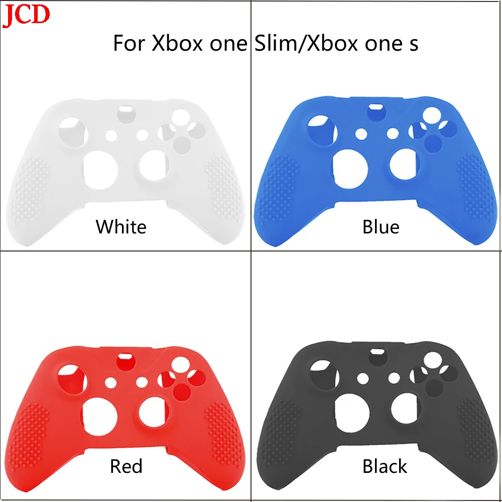 

JCD 1 Pcs Silicone Protective Case for XBox Series X S Slim, Gel Case with Studs, Thumb Stick, Grip Cap