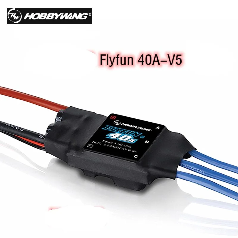 100% Оригинальный Hobbywing FlyFun 40A V5 2 4S 6S электрический регулятор скорости ESC для