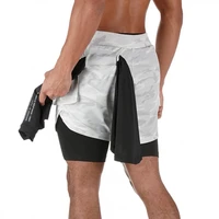 training shorts for men lined mens casual pants fashion brand mens clothingpantalones cortos de entrenamiento para hombre sy078