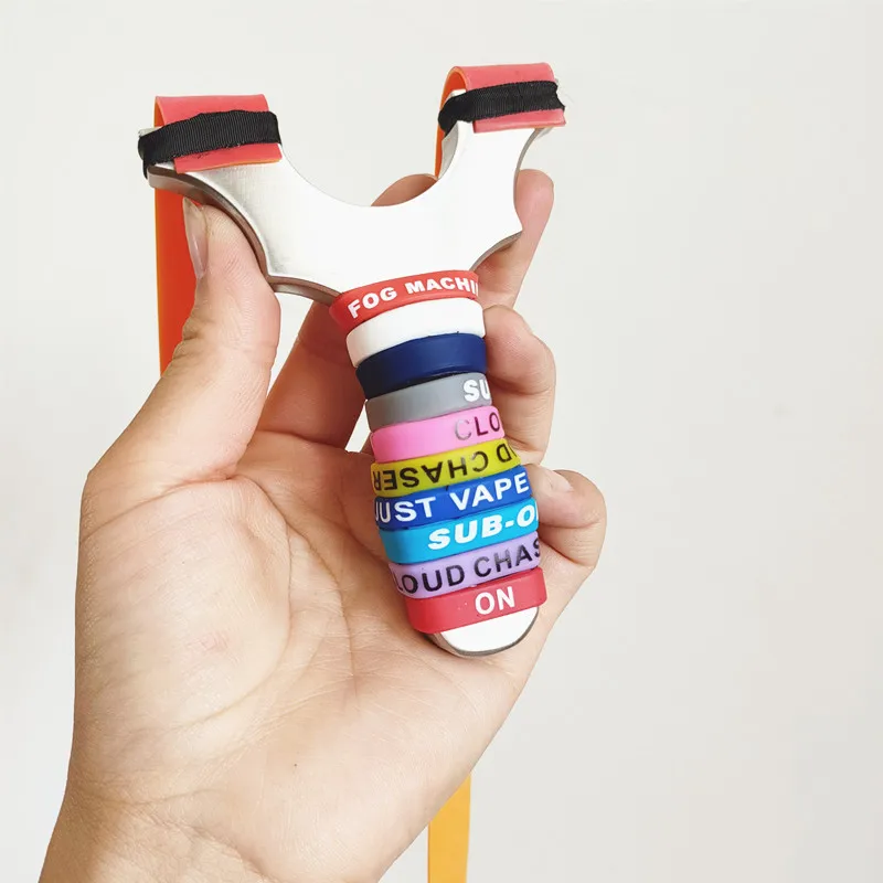 

Customized stainless steel slingshot hunting shooting game powerful catapult adult precision shooting slingshot 2020