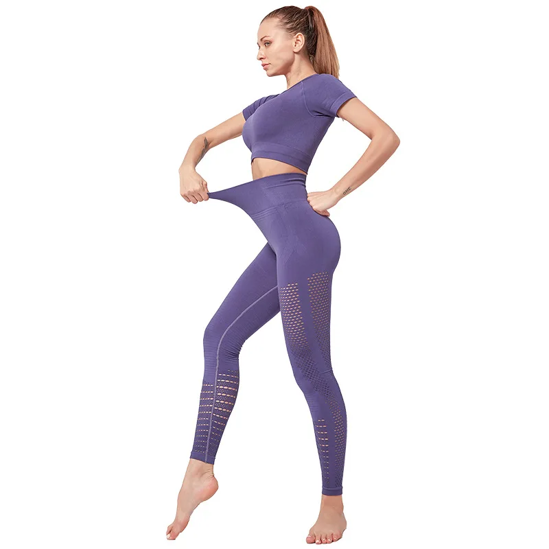

Mindstream Running Yoga Wear Leggings Set Sports Wear For Women Gym Yoga Sets Tracksuits Breathable Fitness Set Women Short