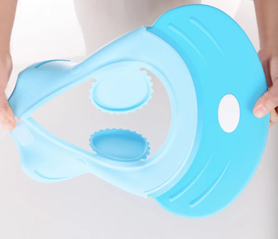 Регулируемая силиконовая детская шапочка для душа детский козырек ванны защита