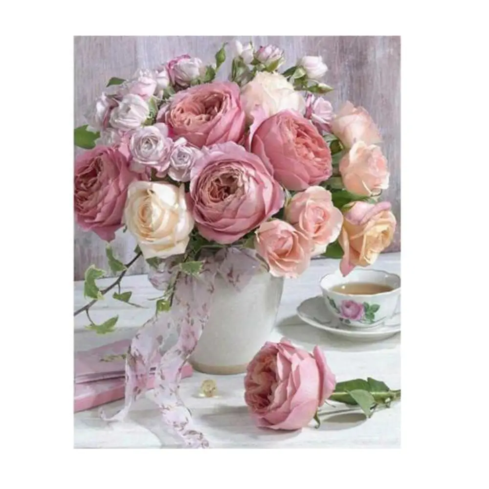 DIY 5D алмазная картина Роза бабочка вышивка крестом полная дрель Алмазная Стразы