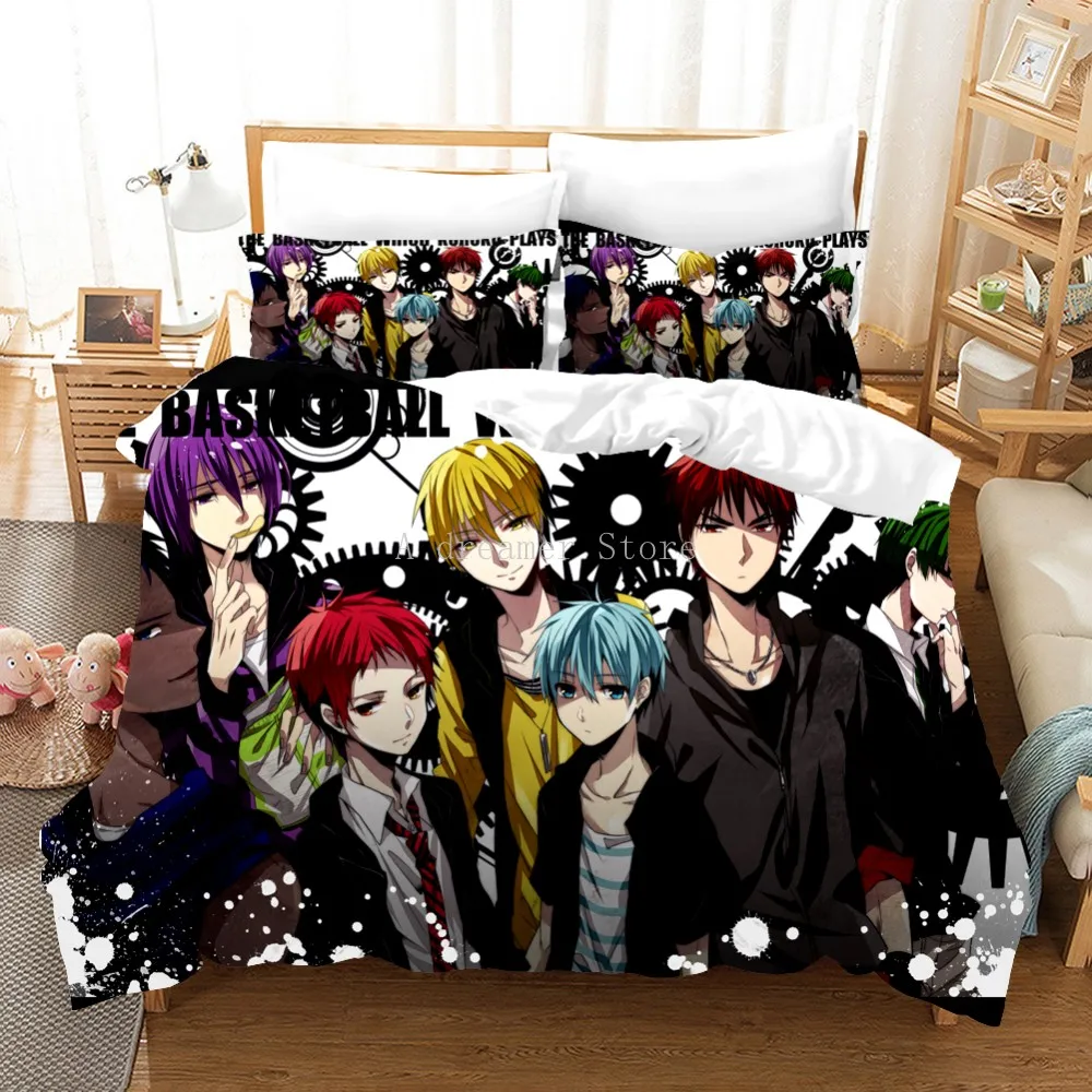 

3d Kuroko's Basketball Bedding Set Sports Print Bedding Set Anime Duvet Cover And Pillowcase For Boys Decor Home Bedclothes