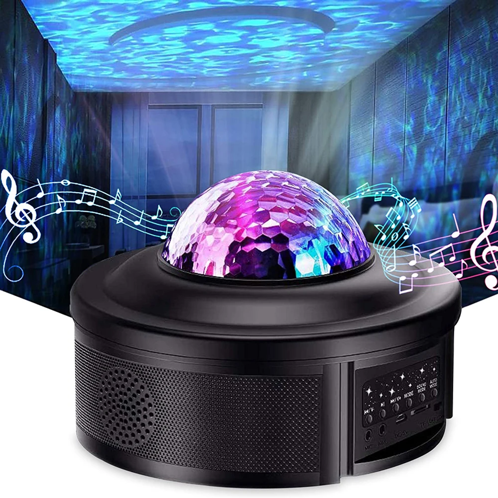 Проектор звездного неба Галактический ночник детский с bluetooth USB музыкальный