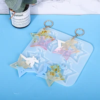 hot epoxy mold christmas deer star tree snowflake keychain silicone mold ornament keychain pendant mold for for resin art diy