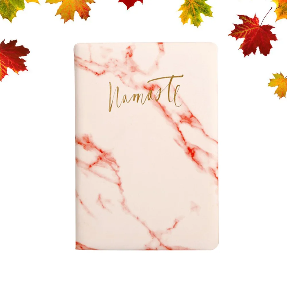 

Marble Pattern Leather Journal Writing Notebook PU Leather Office Notebook Daily Notepad for Men Women(Light Green)