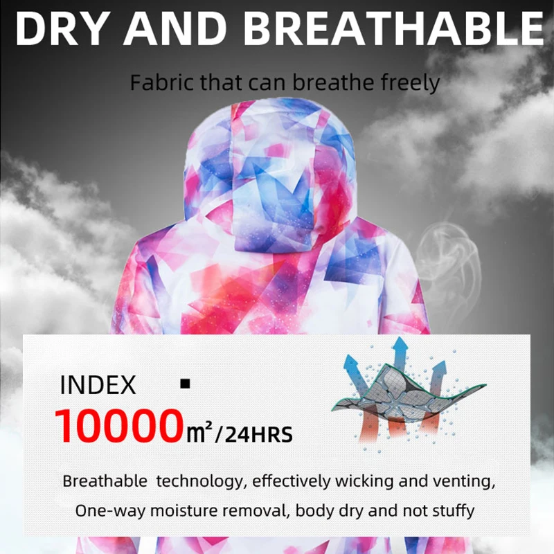 Новый лыжный костюм женская зимняя водонепроницаемая ветрозащитная плотная