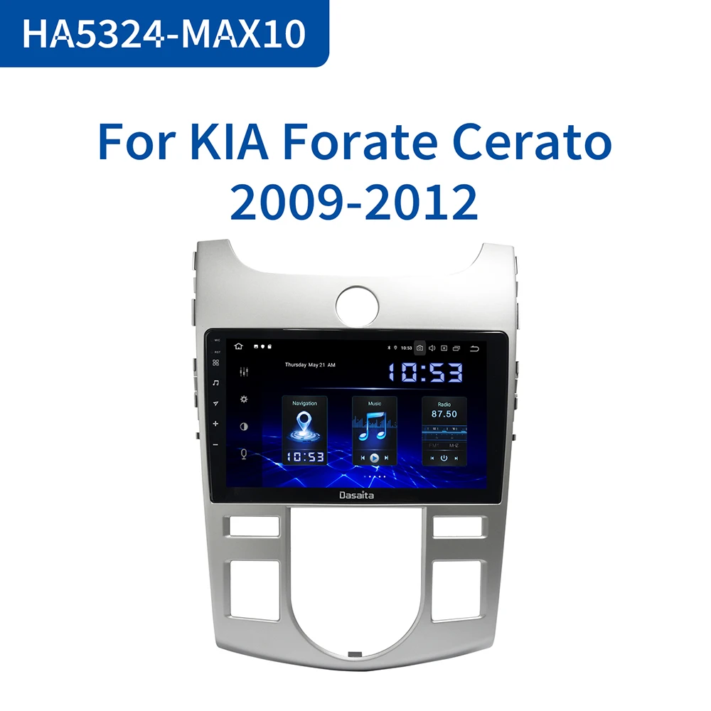 Dasaita 9 &quotIPS Экран Авто Android 10 0 для кіа Cerato радио 2007 2008 1280*720 Автомобильный стерео GPS 64