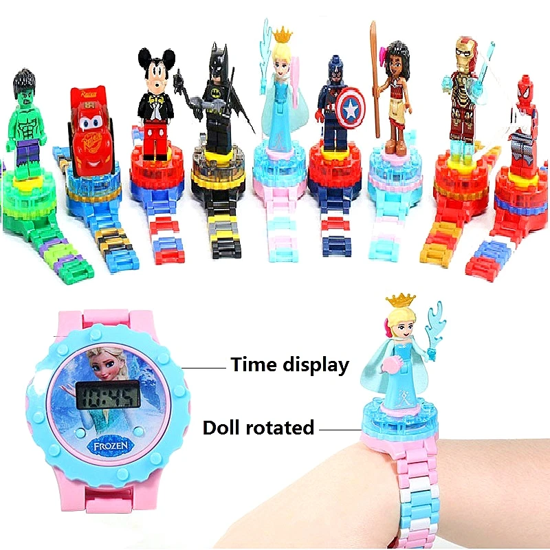 Детский конструктор Холодное сердце аниме Анна и Эльза Микки |