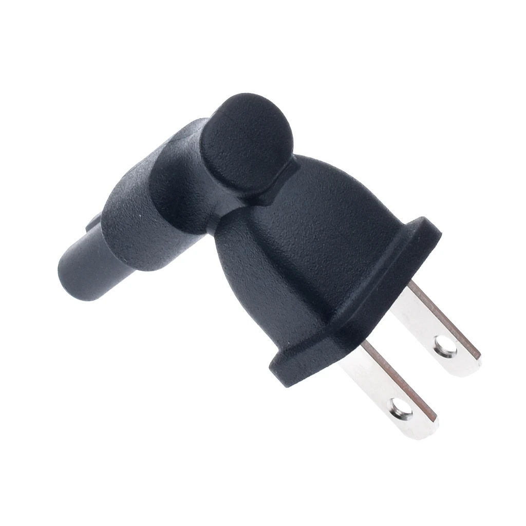 США 2 зубец правый угол AC адаптер питания IEC C7 розетка к NEMA 1-15P | Обустройство дома