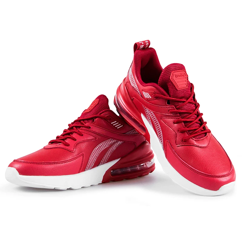 Кроссовки для взрослых мужчин дышащие сетчатые на шнуровке прогулок и бега