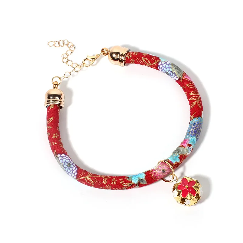 Милые ошейники для кошек ручной работы этническое печатное ожерелье с котенком