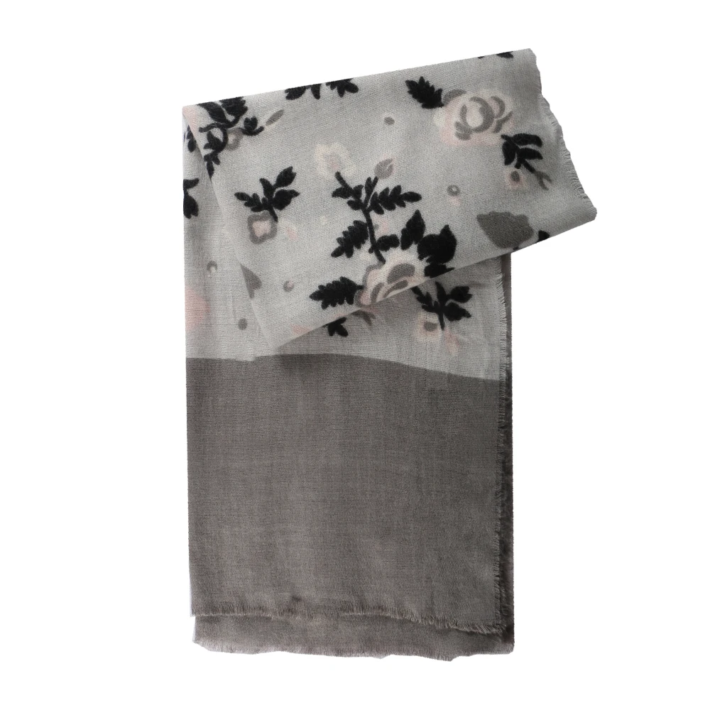 Новинка 2019 брендовый зимний шарф цветок кашемир Пашмина женские шарфы теплая