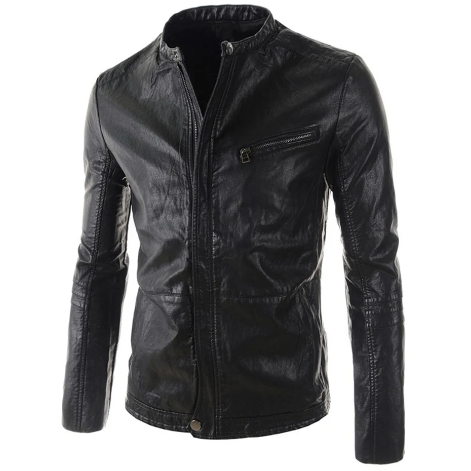 Zogaa Брендовые мужские мотоциклетные кожаные куртки 2019 осенние зимние Деловые
