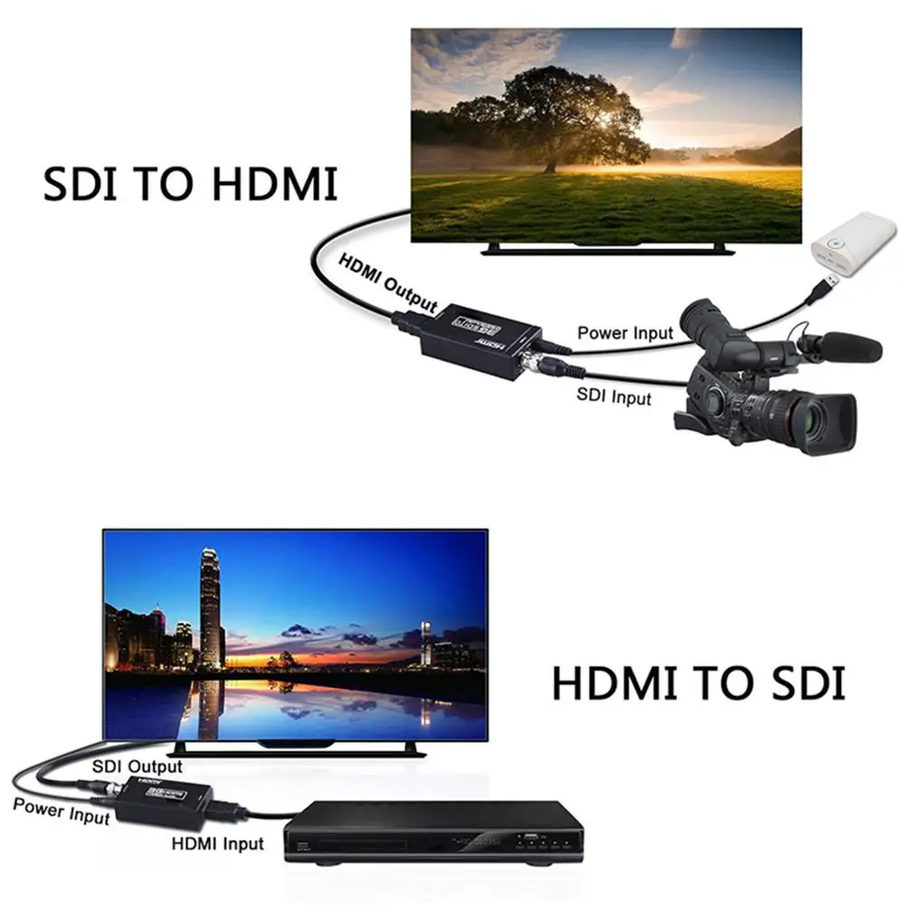SDI to HDMI / с Мощность мини 3G HD SD-SDI Видео Micro адаптер конвертер для Камера ТВ DVD |
