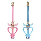 Волшебная палочка для девочек, светящаяся электрическая музыкальная волшебная палочка светильник вес для Хэллоуина, вечеринки, ролевая игра, детская игрушка, светящаяся палочка