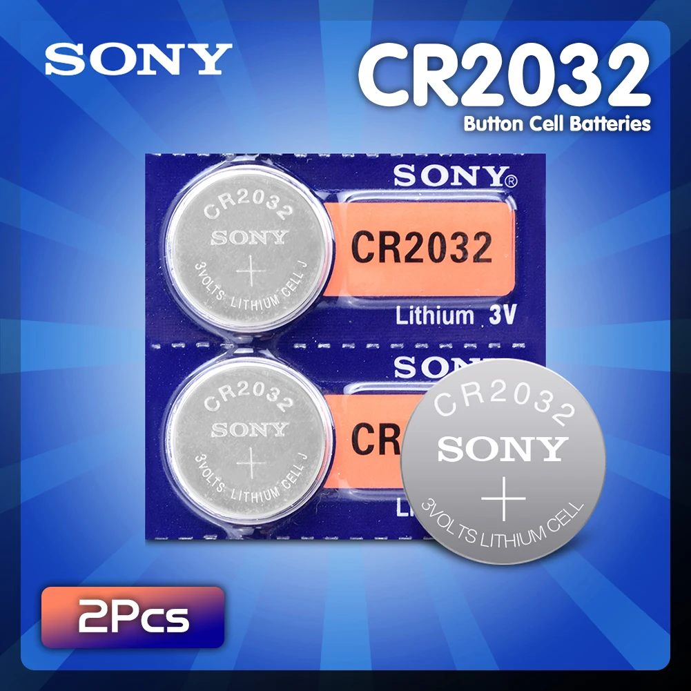 2 шт. для SONY 2032 батарея cr2032 cr 5004LC KL2032 SB T15 3v кнопка монет литиевые батареи часов