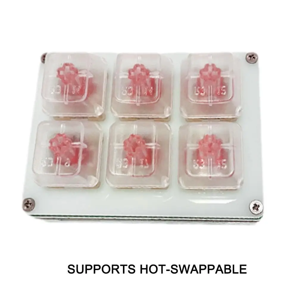 

6keys Programming Keypad USB Hotswap Keyboard Support Red Switch OSU Gaming Keyboard Mini DIY Custom Keyboard For Photoshop N3K8