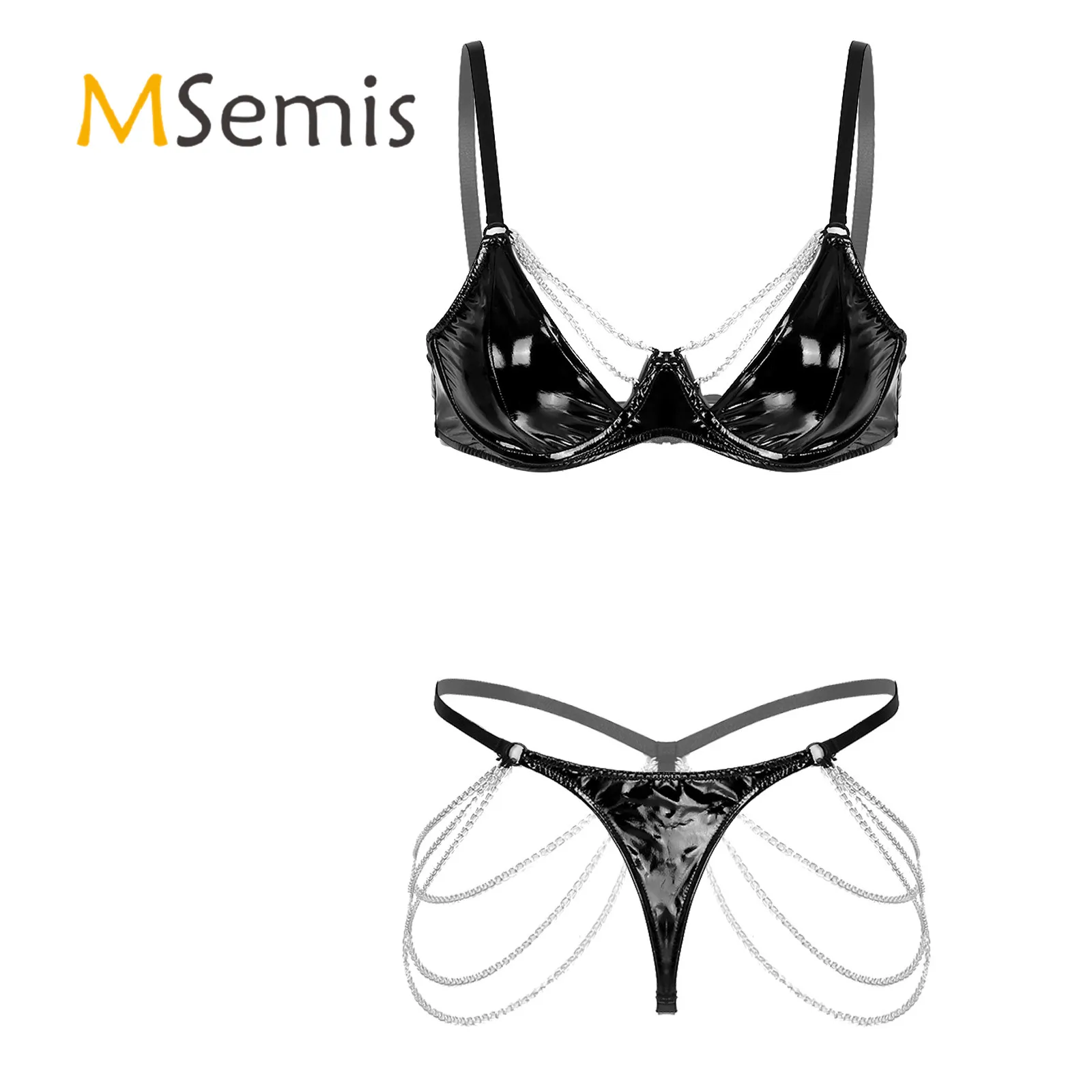 

Женское нижнее белье с регулируемыми бретелями, Бюстгальтеры на косточках с трусами-стрингами