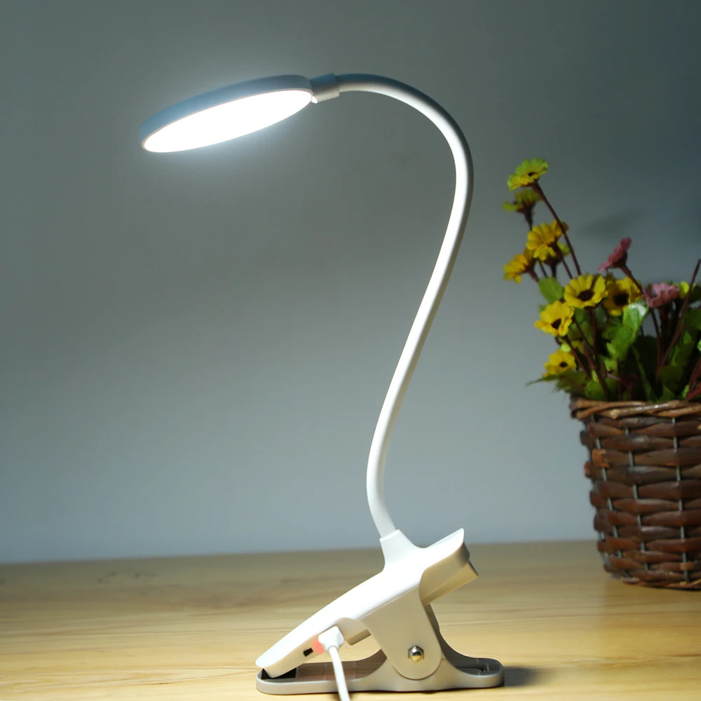 Clip Wireless Table Lamp Study Touch 1200mAh Rechargeable LED Reading Desk Lamp USB Table Light Flexo Lamps Table