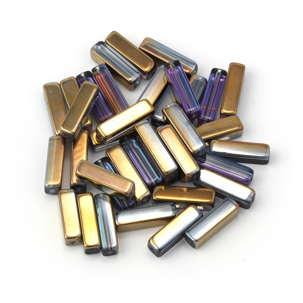 Бисер MEIBEADS 38 шт./лот прозрачный стеклянный кубоидный бисер свободные разделители