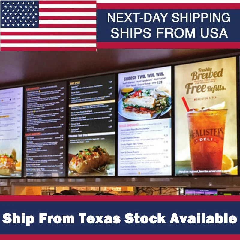 

A4 LED Poster Frame Marketing Products Advertising Led Light Box For Restaurants Aluminum Frame Tempered Glass Light Boxes