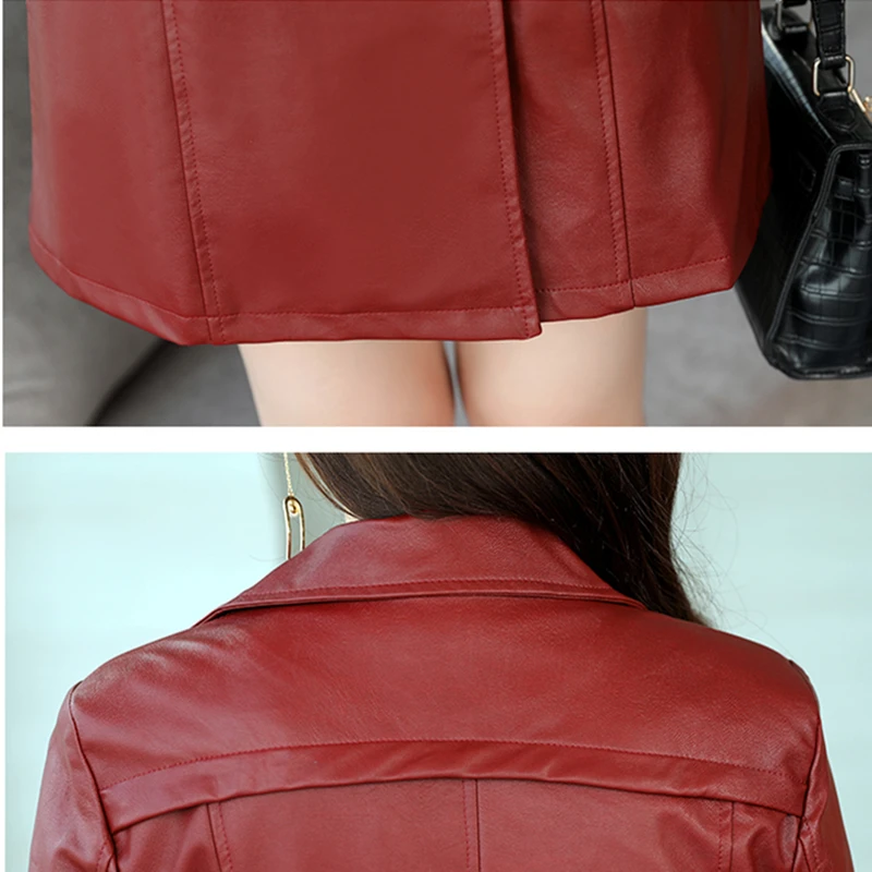 

Women's Autumn Coat Women's Leather Jacket Women's Jacket Women's Coat Women's Motorcycle Leather Jacket Coat Women Moto Jacket