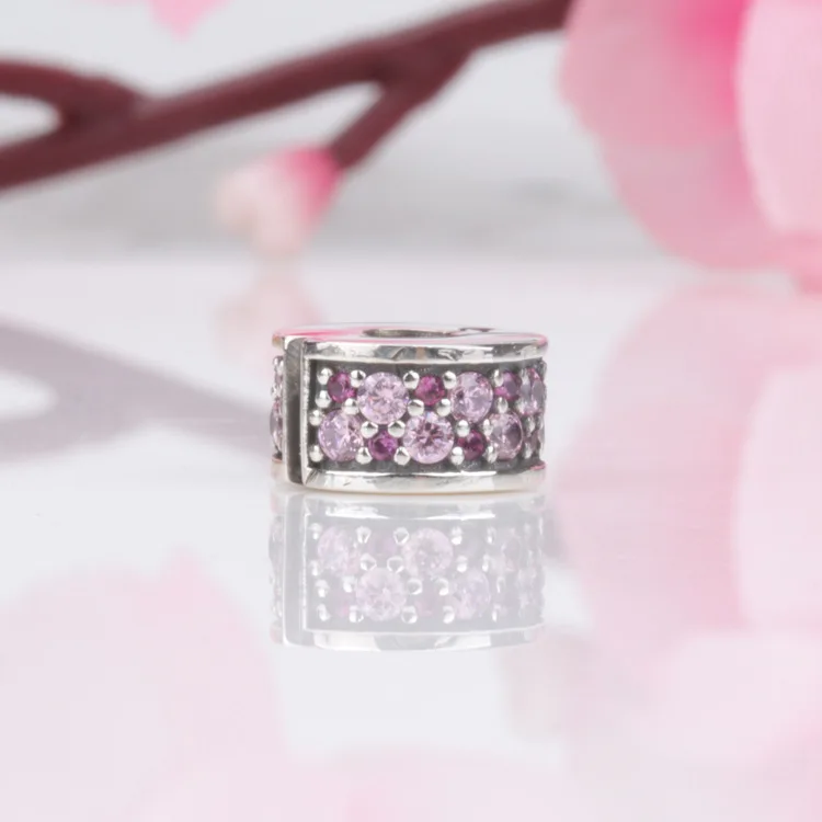 

DoDoFly S925 Sterling Silver New Red Flashing Elegant Fixing Clip Suitable For Original Diy Bracelet