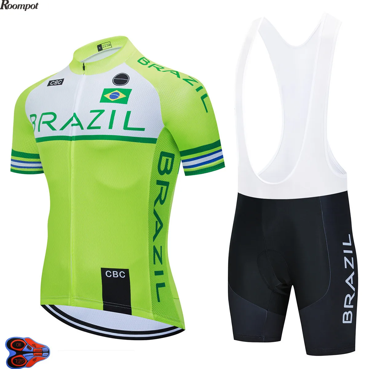 2020 профессиональная команда Бразилия с коротким рукавом велосипедная майка Pro