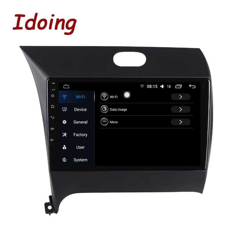 Автомагнитола Idoing с IPS экраном диагональю 9 дюймов 4 Гб ОЗУ 64 ПЗУ Восьмиядерный