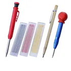 Графитовая ручка, 1 шт., 3 шт., коробка для заправки, 1 шт., металлическая маркировочная ручка, 1 центральный перфоратор, деревообрабатывающий карандаш, набор для столярных работ, маркировочный инструмент