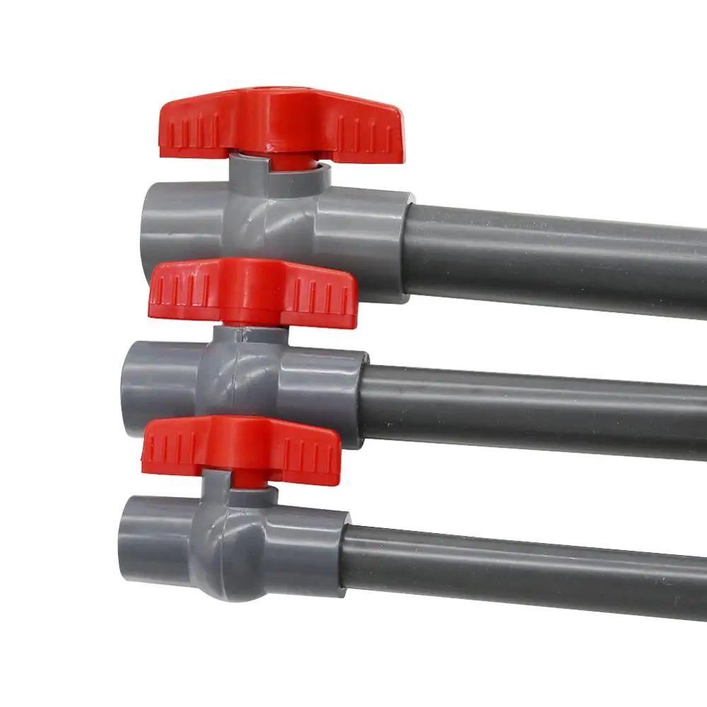 Шаровой кран из ПВХ с выскальзывающим концом внутренним диаметром 20/25/32/40 мм