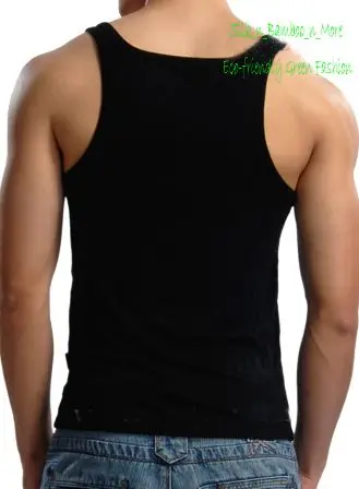 Специальное предложение пикантная Мужская бамбуковая майка с квадратным