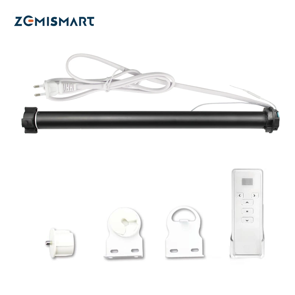 Zemismart Tuya Zigbee роликовый затененный мотор 38 мм трубчатый Электрический двигатель