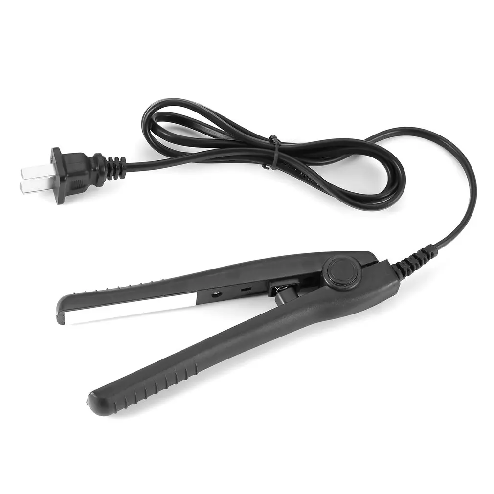 Dropshipping US Plug Mini Electric Splint Flat Iron Ceramic Hair Curler & Straightener Hair Perming Styling Appliance Crimper