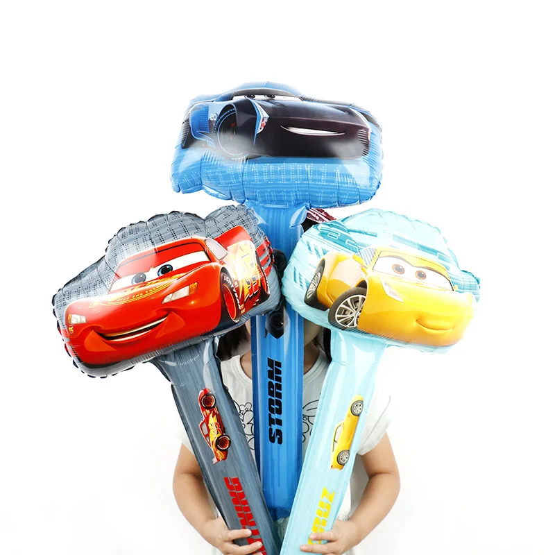 3pcs-balloon Красивые машинки для детской вечеринки на день рождения, набор для украшения автомобиля, вечерние принадлежности, украшение для детской вечеринки на день рождения - Цвет: 3pcs-balloon