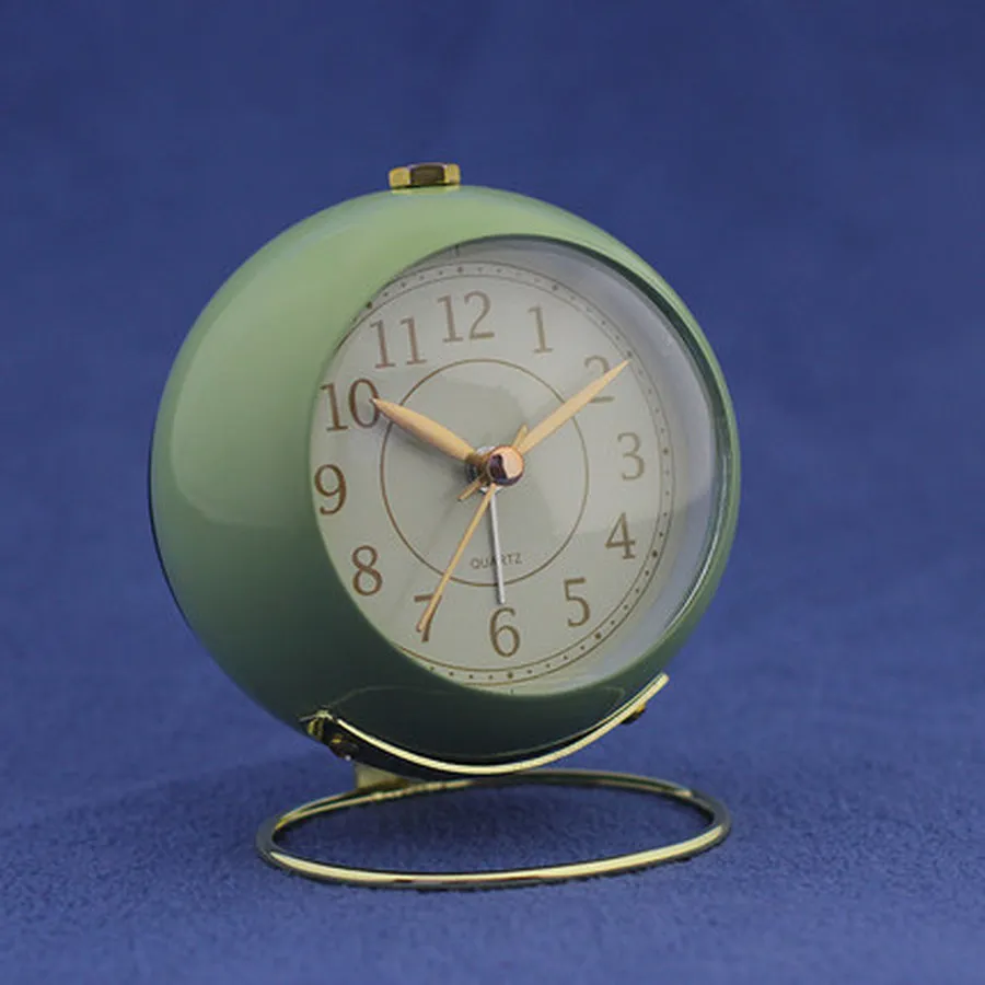 Тихий металлический будильник с функцией повтора цифровой для студентов