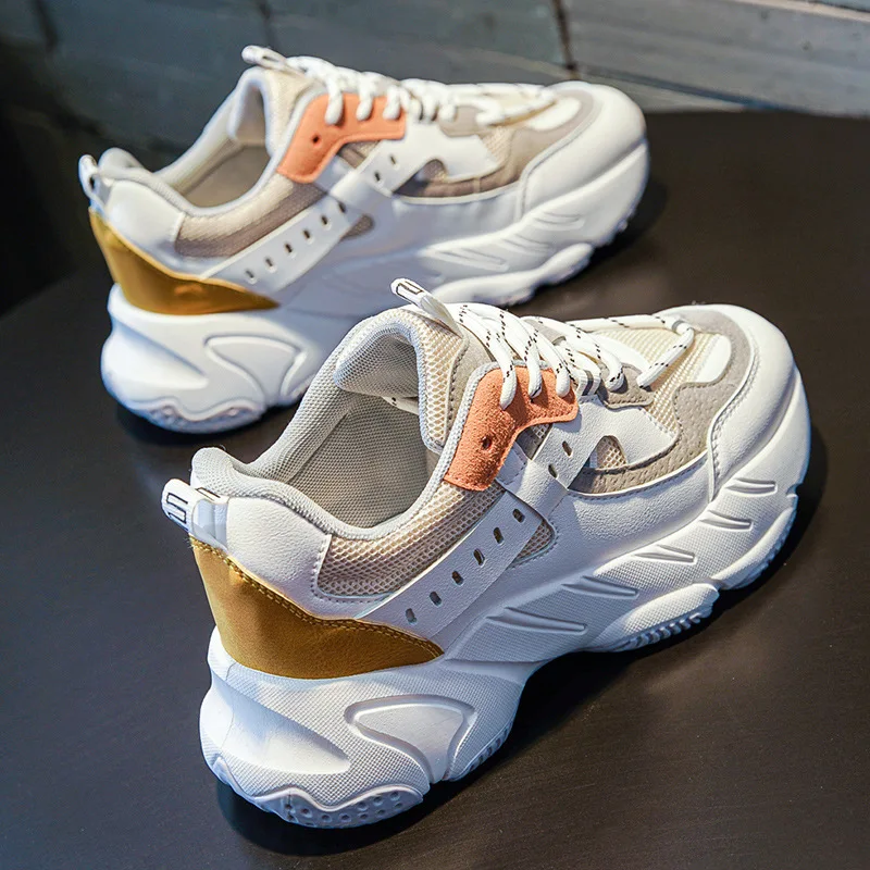 

Spring women's shoes fashion sports platform heightening running shoes
