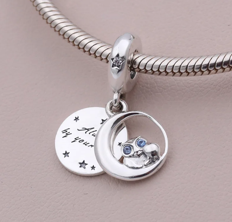 Подходит к оригиналу Pandora браслет с шармами 925 пробы серебро белый циркон