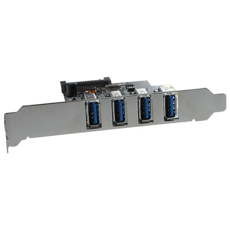 4 Порты и разъёмы для суперскоростного 3 0 PCI Express контроллер карты адаптер 15 pin SATA