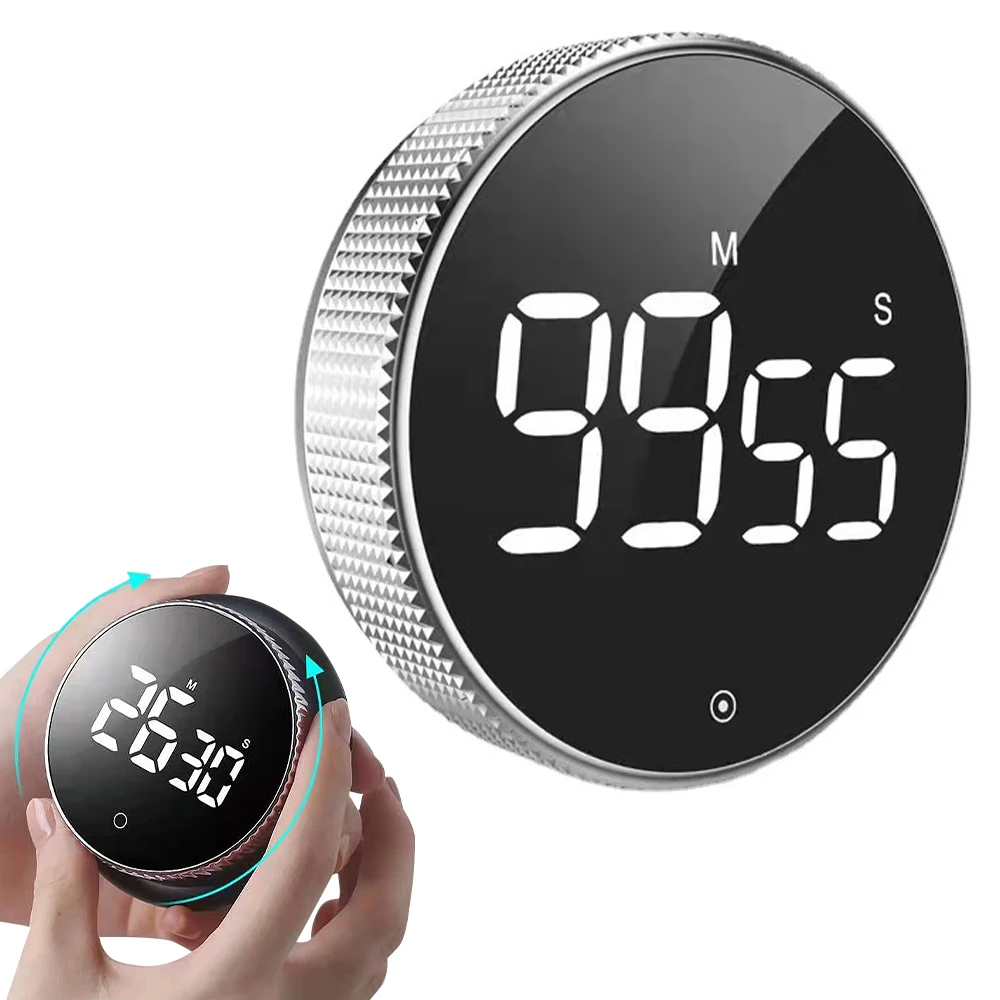 Magnetic Kitchen Timer Digital Timer Manual Countdown Alarm Clock Mechanical Cooking Timer Cooking Shower Study Stopwatch kitchen timer chef cooking timer clock with load alarm mechanical magnetic backing 60 minute countdown reminder