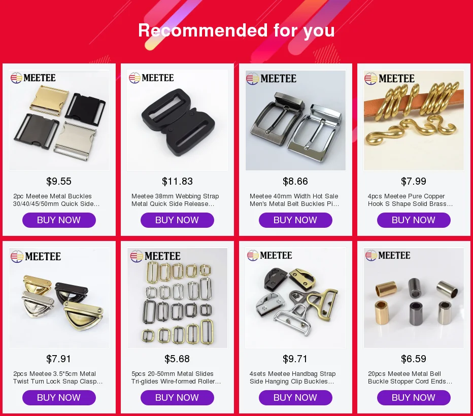 Комплект из 2 предметов Meetee 20/25/32/38 мм Чемодан ремень с металлической пряжкой сумки карабин карабины оснастка поворотным спусковым крючком воротник аксессуары для ручной работы