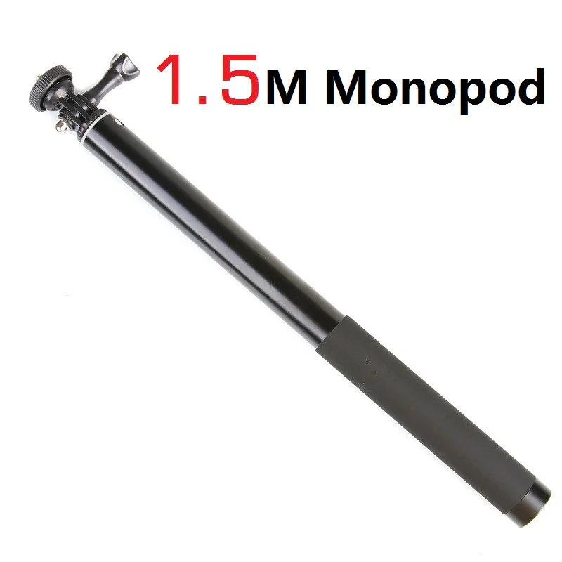 1 5m extended selfie sticks handheldhandle monopod for gopro hero8765 black mobile phone holder for osmo insta 360 onex eken h9 free global shipping