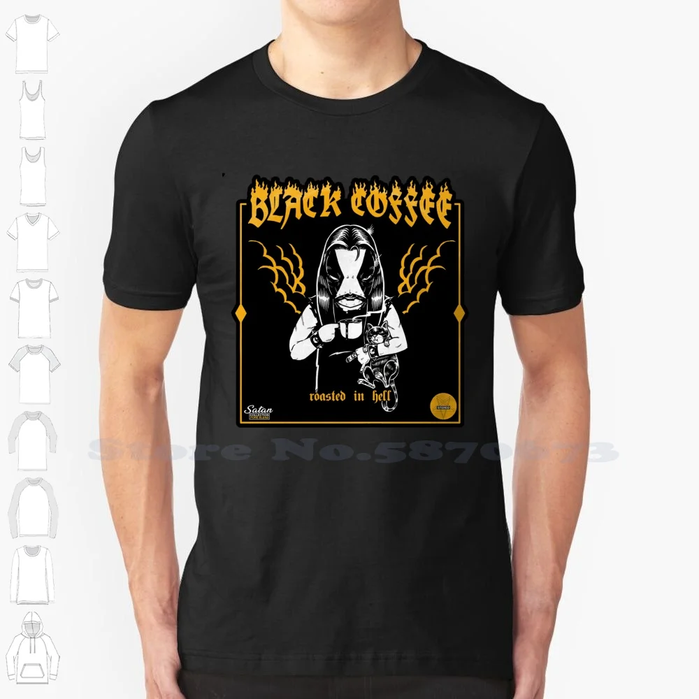 

Black Coffe Roasted In Hell Cool Design Trendy T-Shirt Tee Kiss Fan Art Kiss Band Kiss Music Kiss The Band Kiss Fanart Kiss And