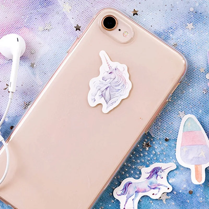 

New 46pcs/set Kawaii Unicorn Notebook Diary Drawing Painting Graffiti Cover Paper Memo Pad Office School Supplies Gift