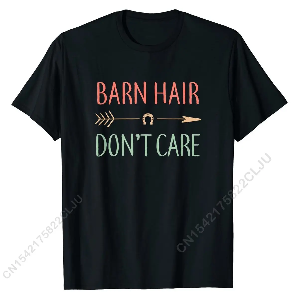 

Barn Hair Don't Care, Horse Gifts For Women And Girls, Funny T-Shirt Normal Casual Tops & Tees Brand Cotton Men's Tshirts